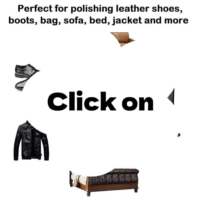 Leather Shoe Polish - Kit Spazzola per Pulizia Scarpe in